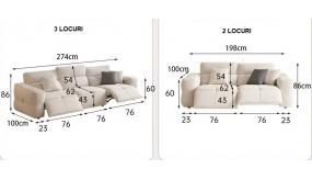 Canapele clasice cu recliner electric Anvers